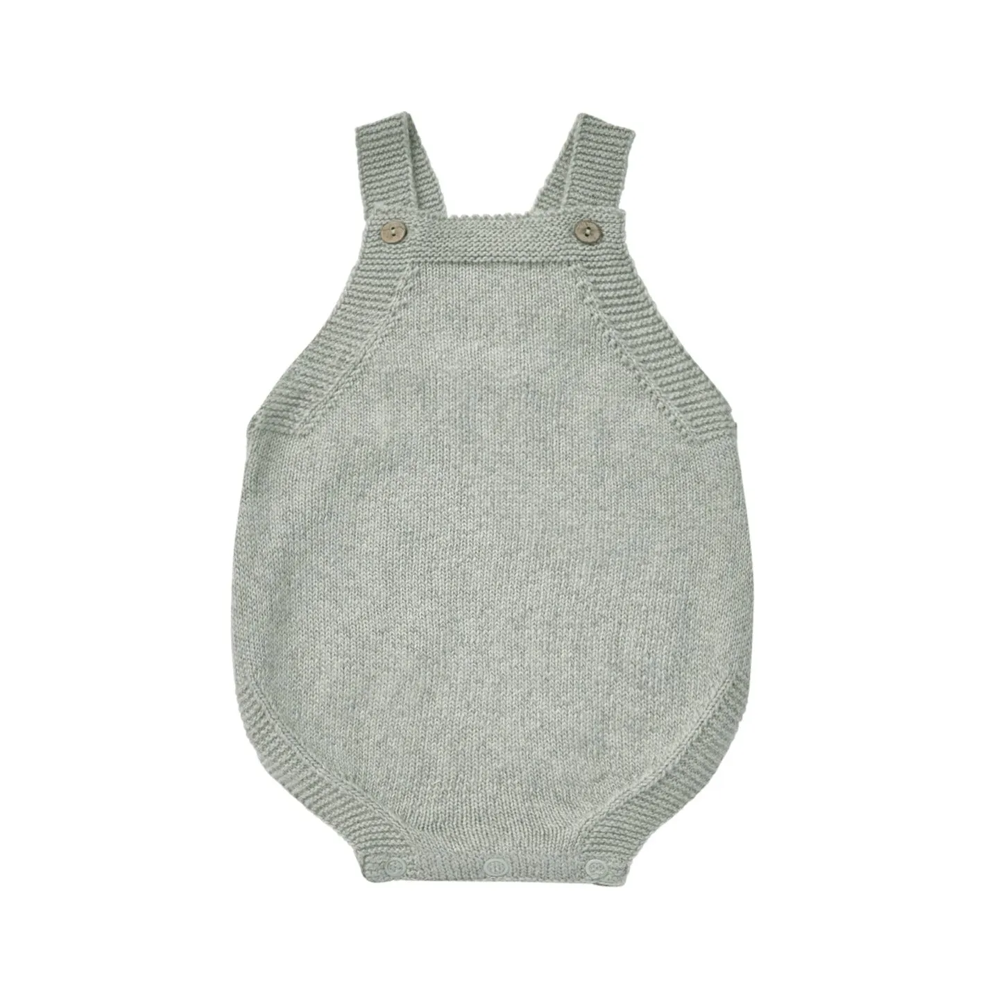 Quincy Mae - Organic Tatum Romper - Heathered Sky