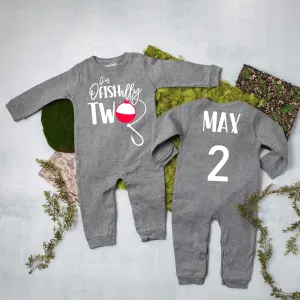 "Ofishally Two" 2nd Birthday Long Sleeve Romper