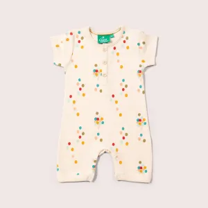 Rainbow Balloons Organic Summer Romper