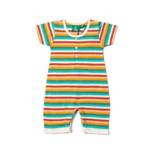 Rainbow Stripe Summer Romper