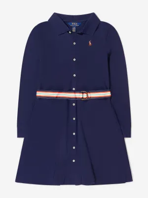 Ralph Lauren Girls Long Sleeve Oxford Shirt Dress