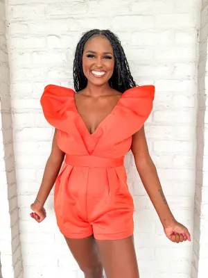 Rays Of Hope Romper Orange