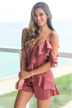 Rose Ruffle Romper