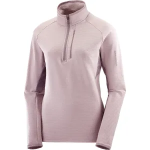 Salomon Women&#x27;s Essential Lightwarm Mid Layer Quail/Moonscape | Buy Salomon Women&#x27;s Essential Lightwarm Mid Layer Quail/Moonscape here | Outnorth