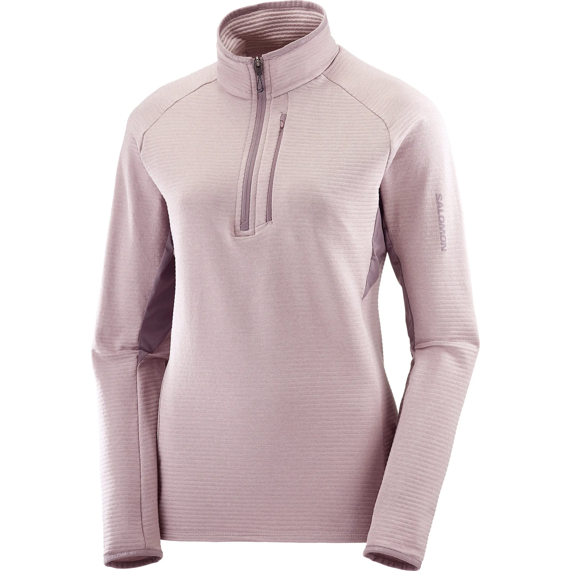 Salomon Women&#x27;s Essential Lightwarm Mid Layer Quail/Moonscape | Buy Salomon Women&#x27;s Essential Lightwarm Mid Layer Quail/Moonscape here | Outnorth