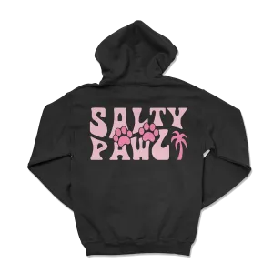 Salty Pawz Black/Pink (Adult Hoodie)