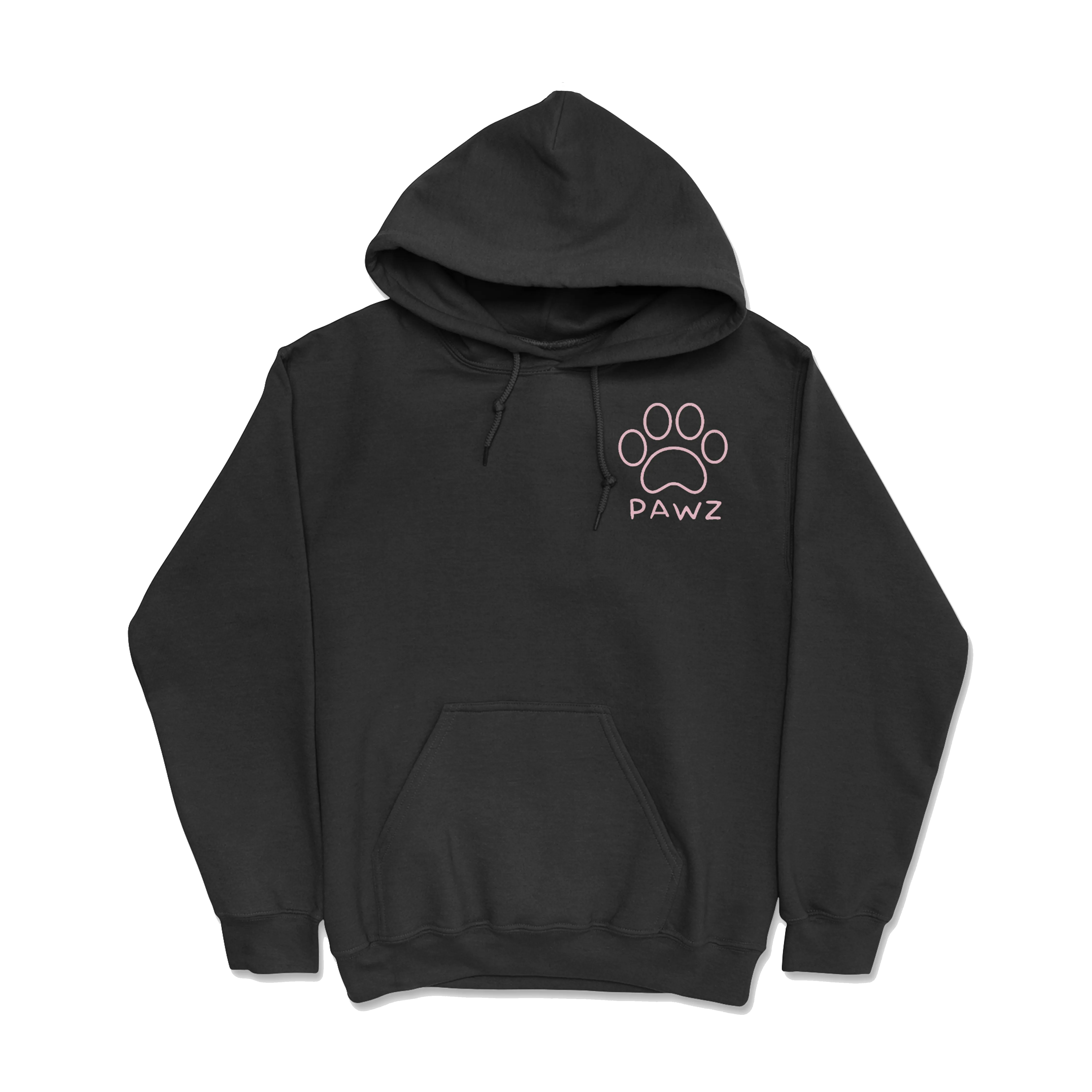 Salty Pawz Black/Pink (Adult Hoodie)