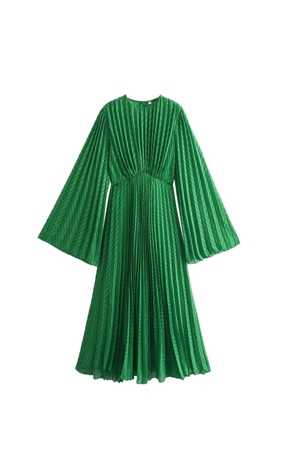 'Savannah' Big A Swing Sleeve Pleated Dress