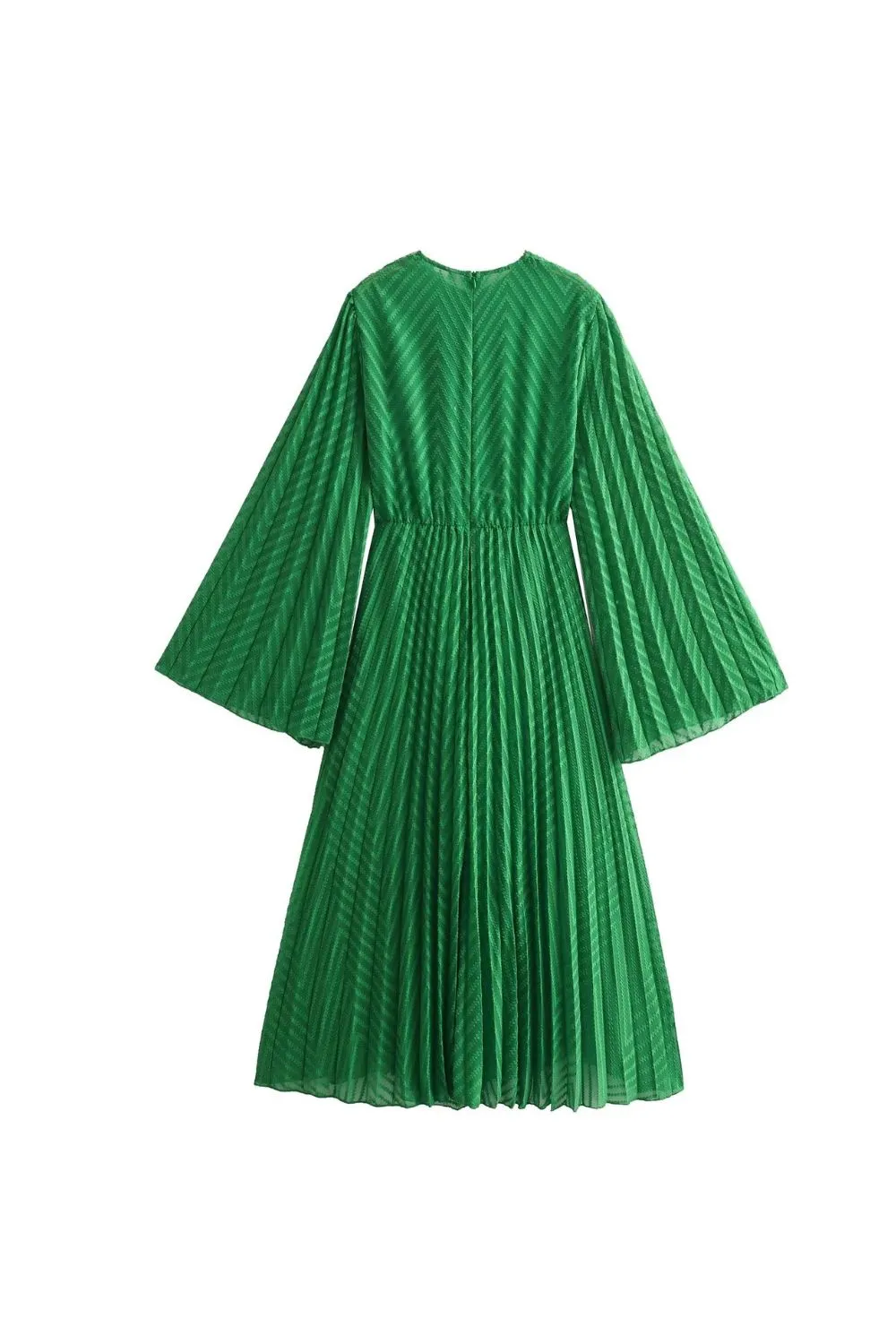 'Savannah' Big A Swing Sleeve Pleated Dress