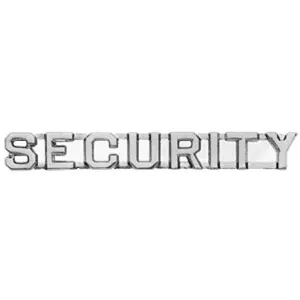 Security Insignia 1/4" Letter | Gold or Silver