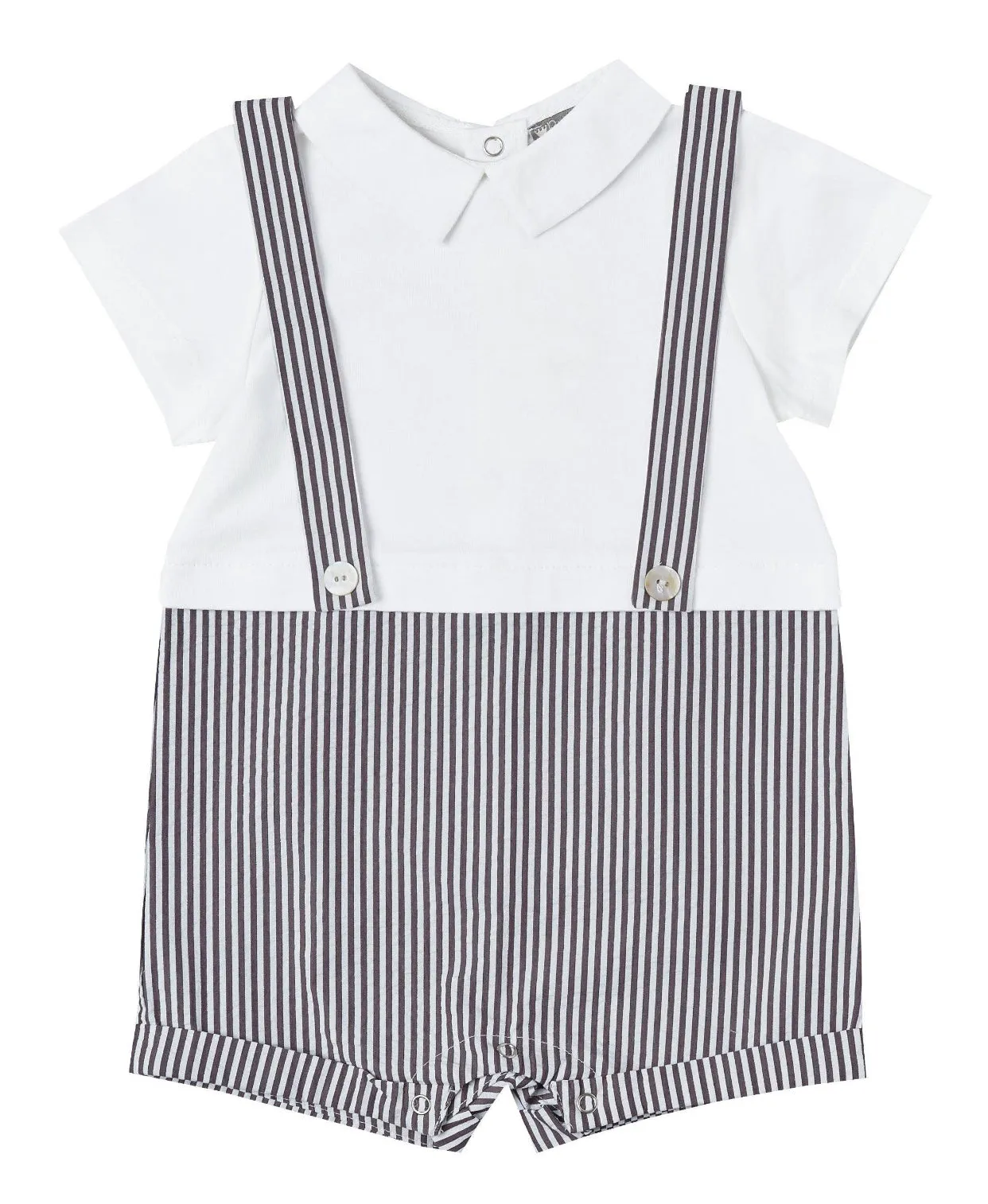 Seersucker Suspenders   Tee Outfit