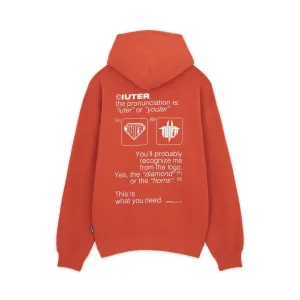 SENSE HOODIE BRICK