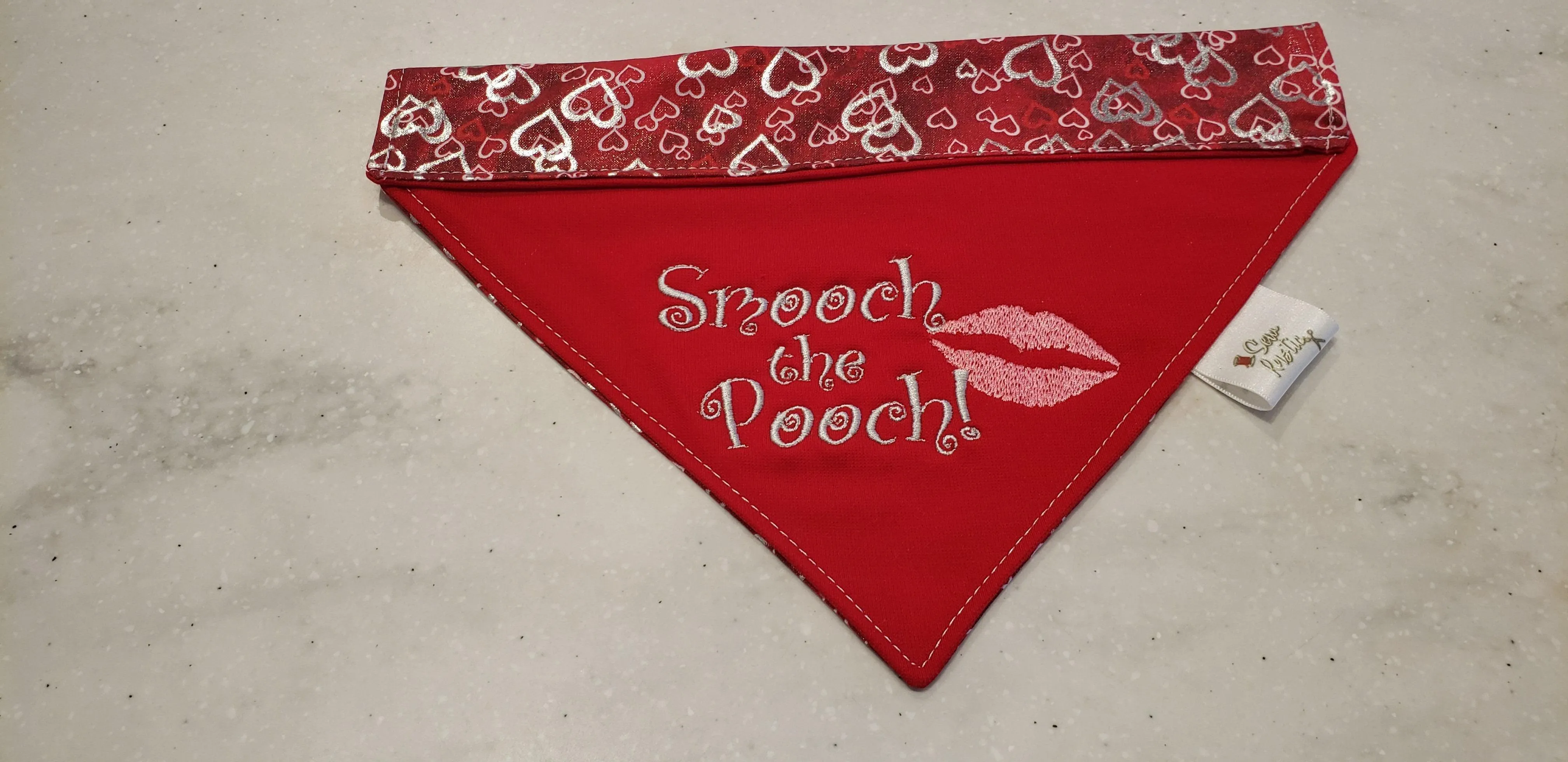 Sewrustic-Embroidered Over The Collar Dog Bandana