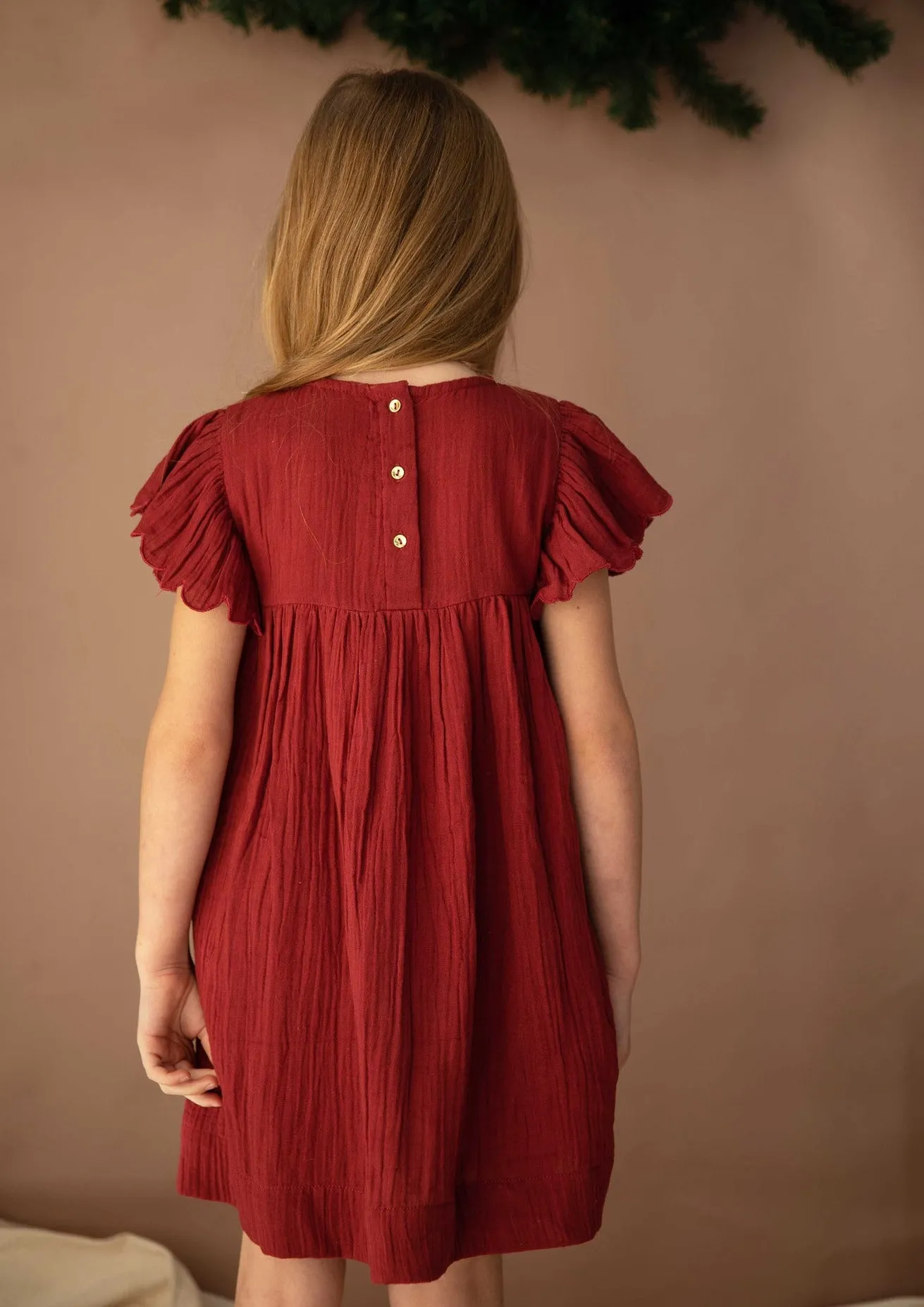 Sleigh Ride Dress - Cherry Glaze