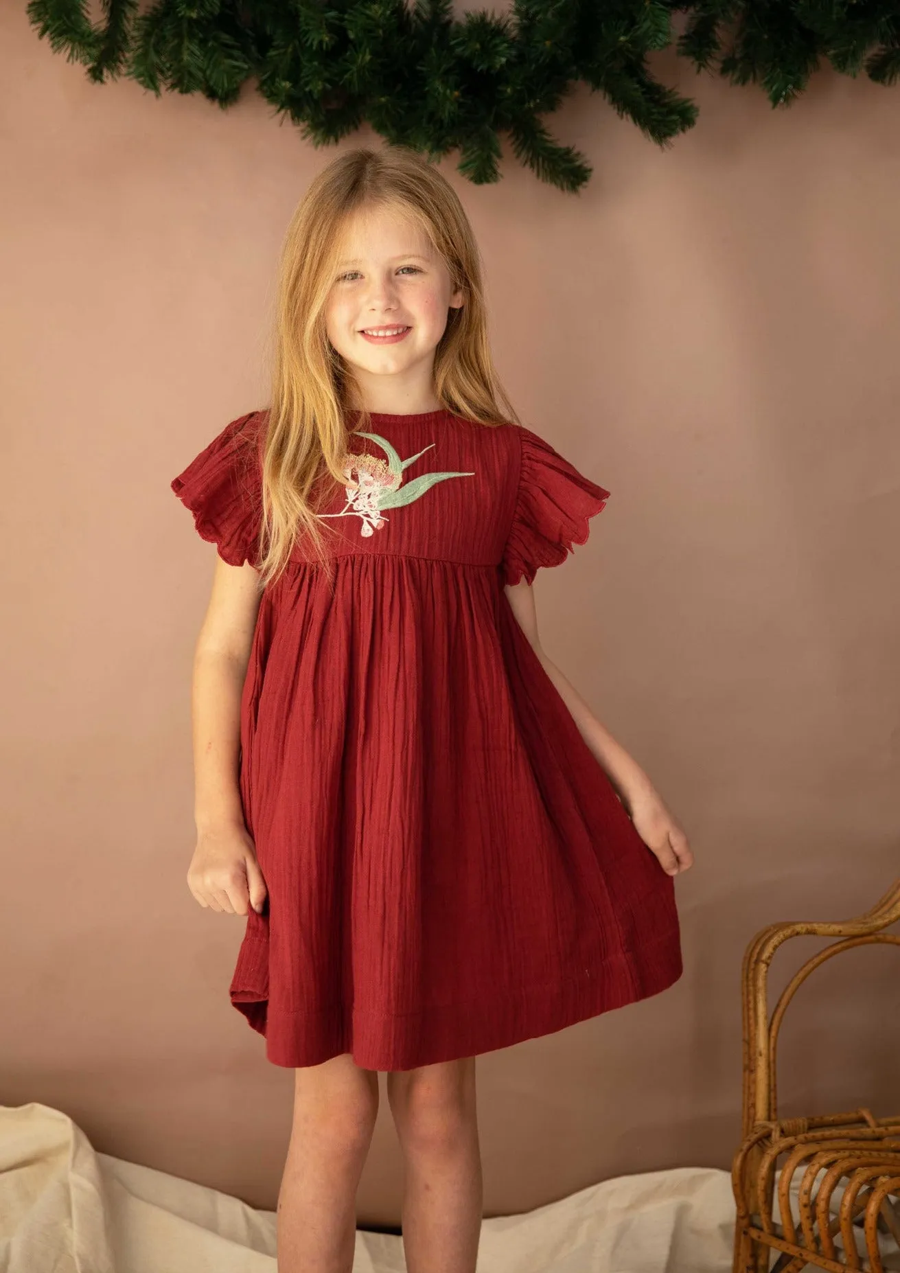 Sleigh Ride Dress - Cherry Glaze