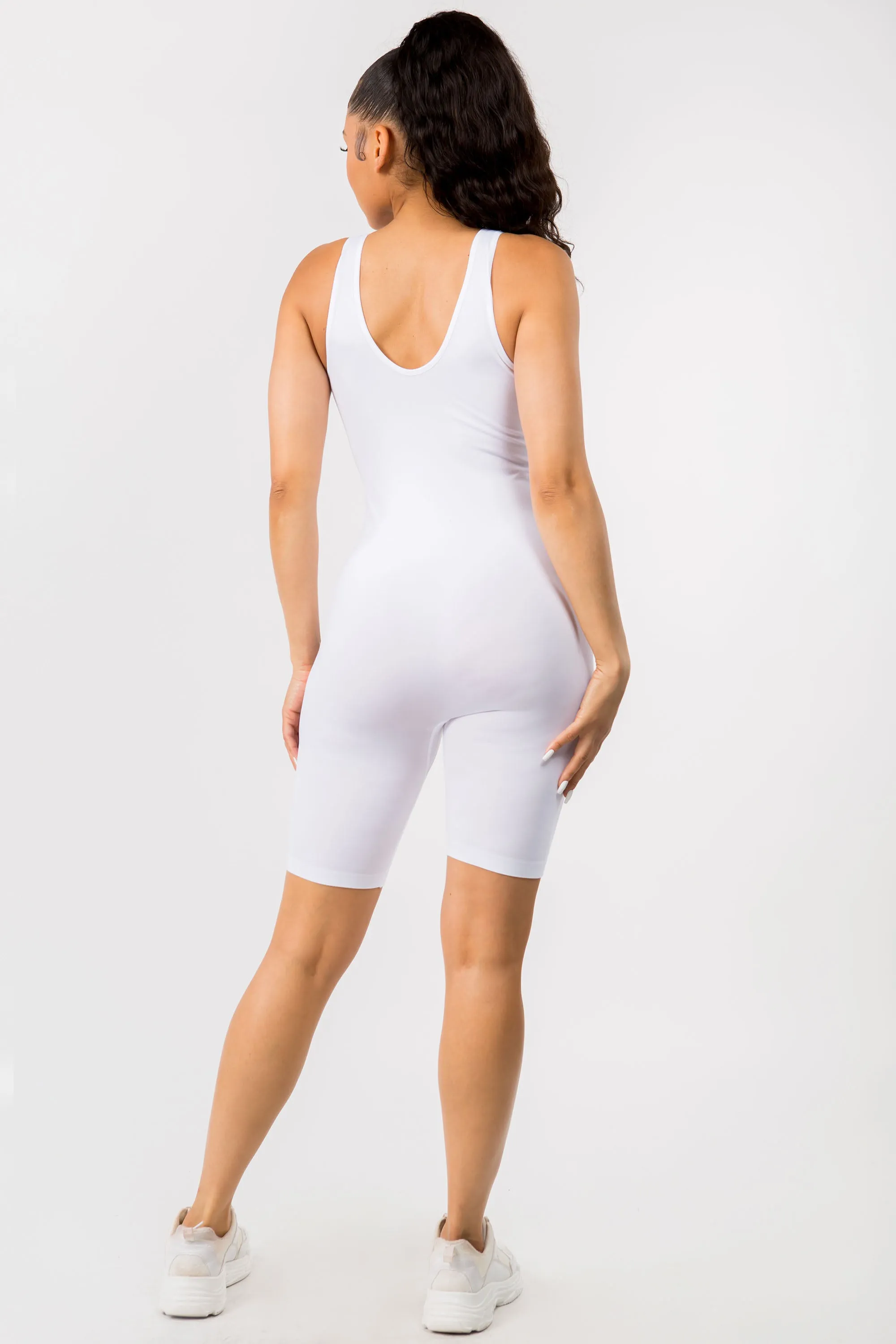 Sporty Babe Seamless Biker Shorts Romper