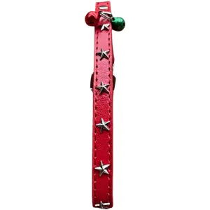 Star Cat Collar - Red Adjustable Comfortable Durable Pet Accessory