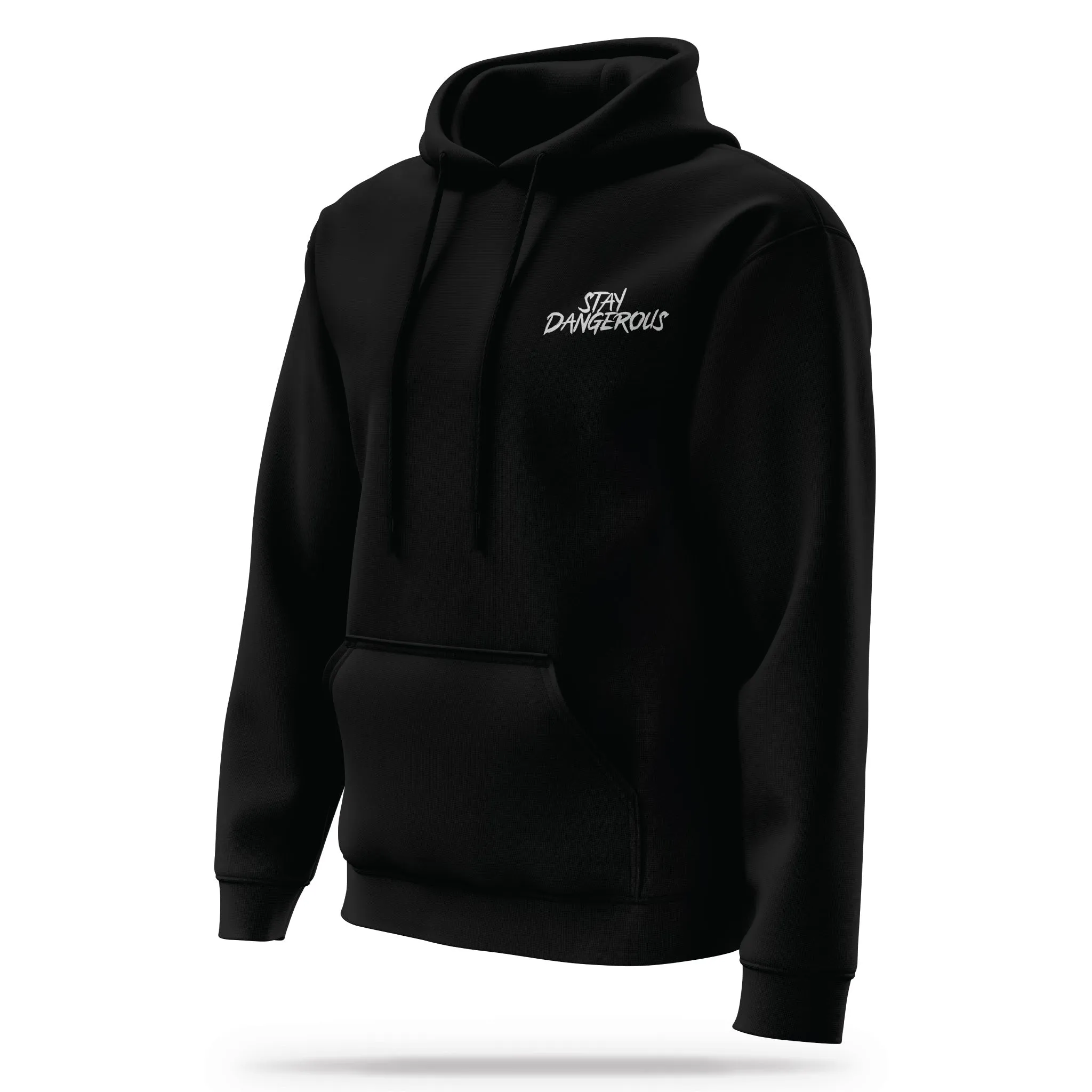 [STAY DANGEROUS] Performance Hoodie 2.0 [BLK/WHT]