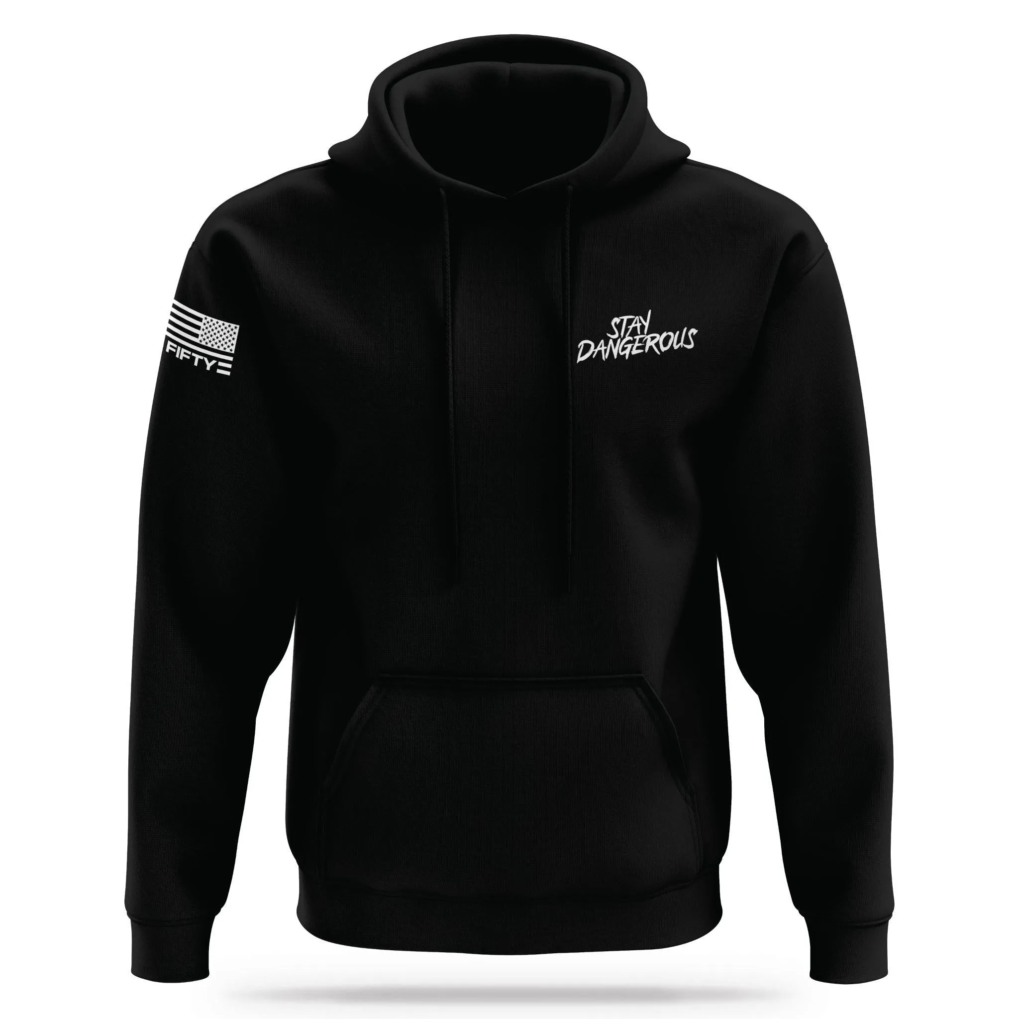 [STAY DANGEROUS] Performance Hoodie 2.0 [BLK/WHT]