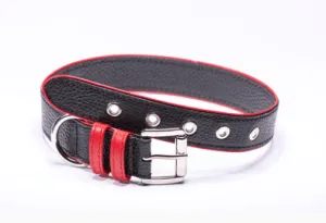 Strapets Signature collar - Black Leather