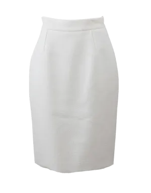 Stretch Boucle Pencil Skirt