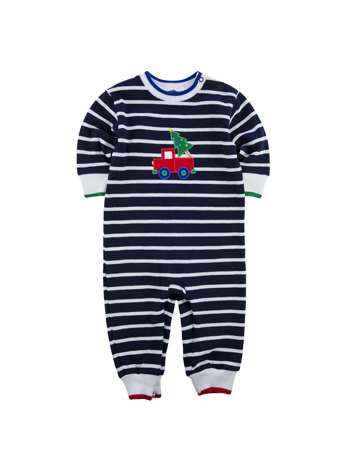 Stripe Christmas Truck Romper