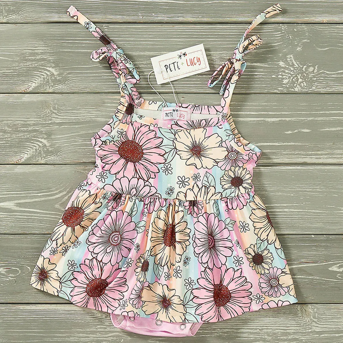 Summer Floral Girls Romper