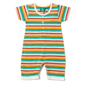 Summer romper- rainbow striped