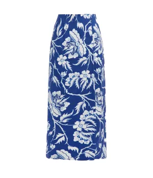 Sunja Maxi Skirt in Navy White