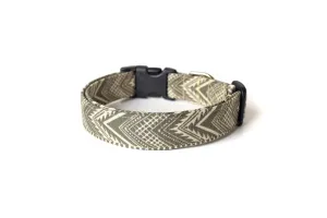 Tan Southwest Chevron Dog Collar