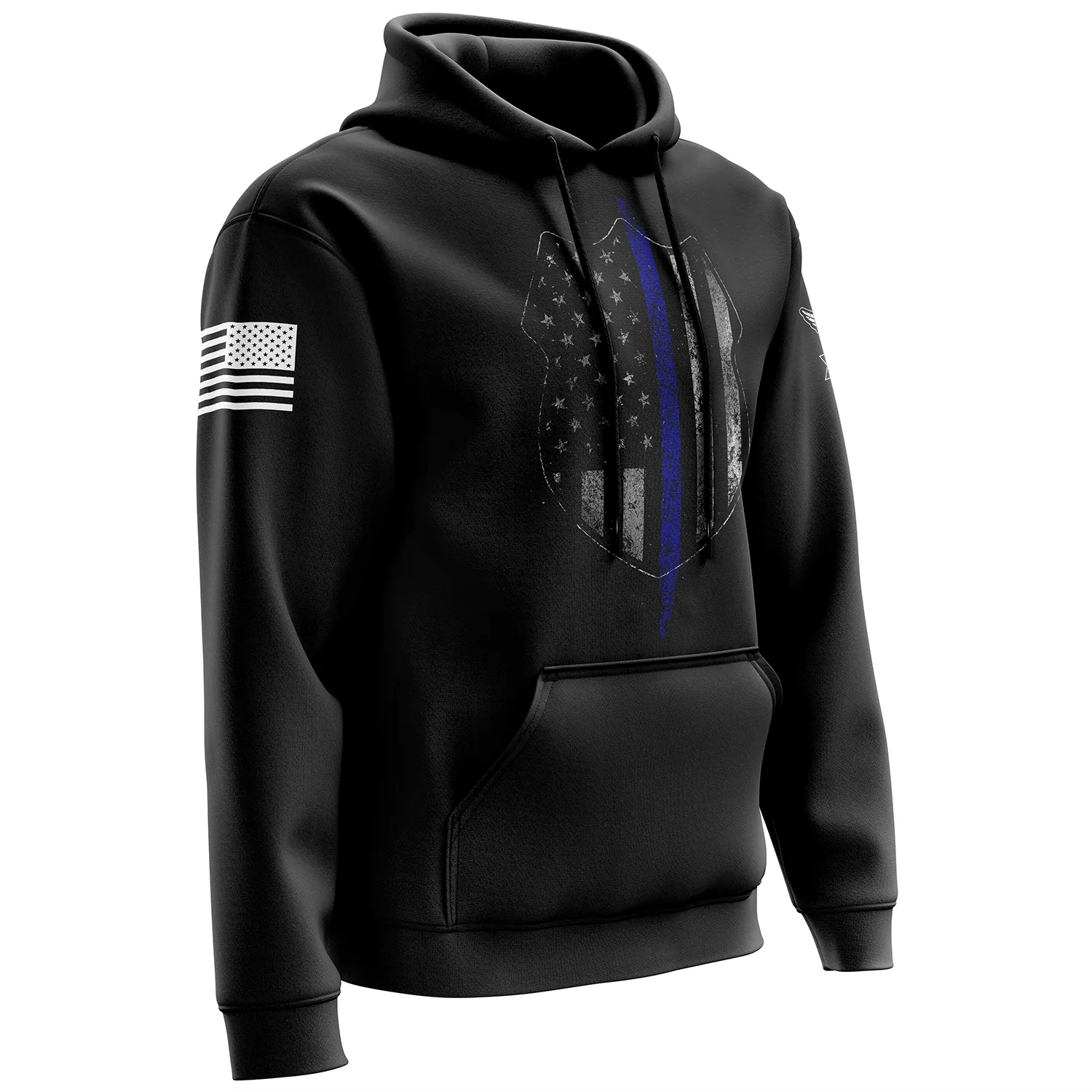 Thin Blue Line Flag Hoodie