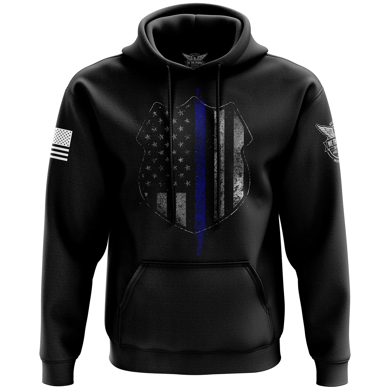 Thin Blue Line Flag Hoodie