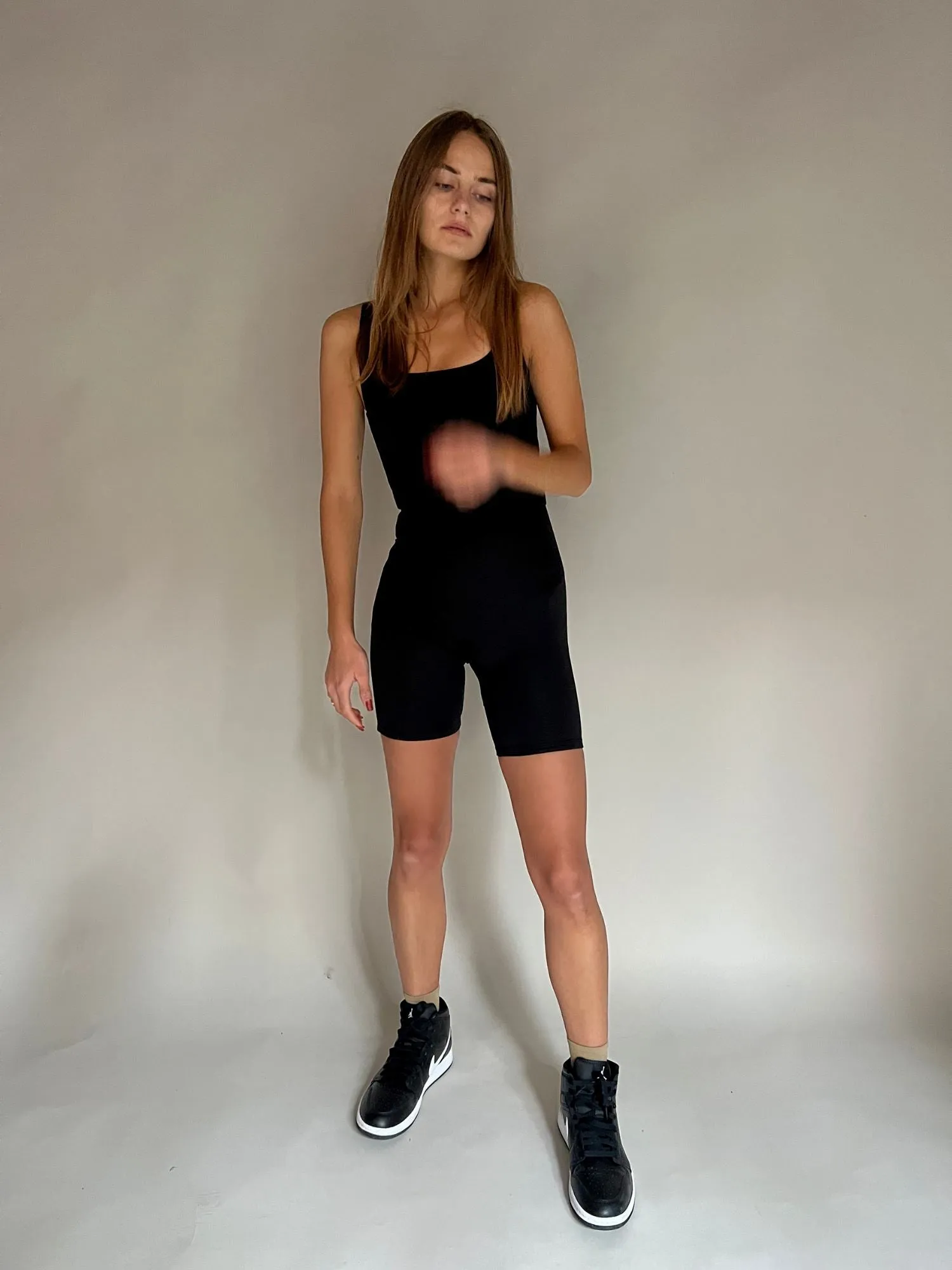 TIA BLACK TANK ROMPER