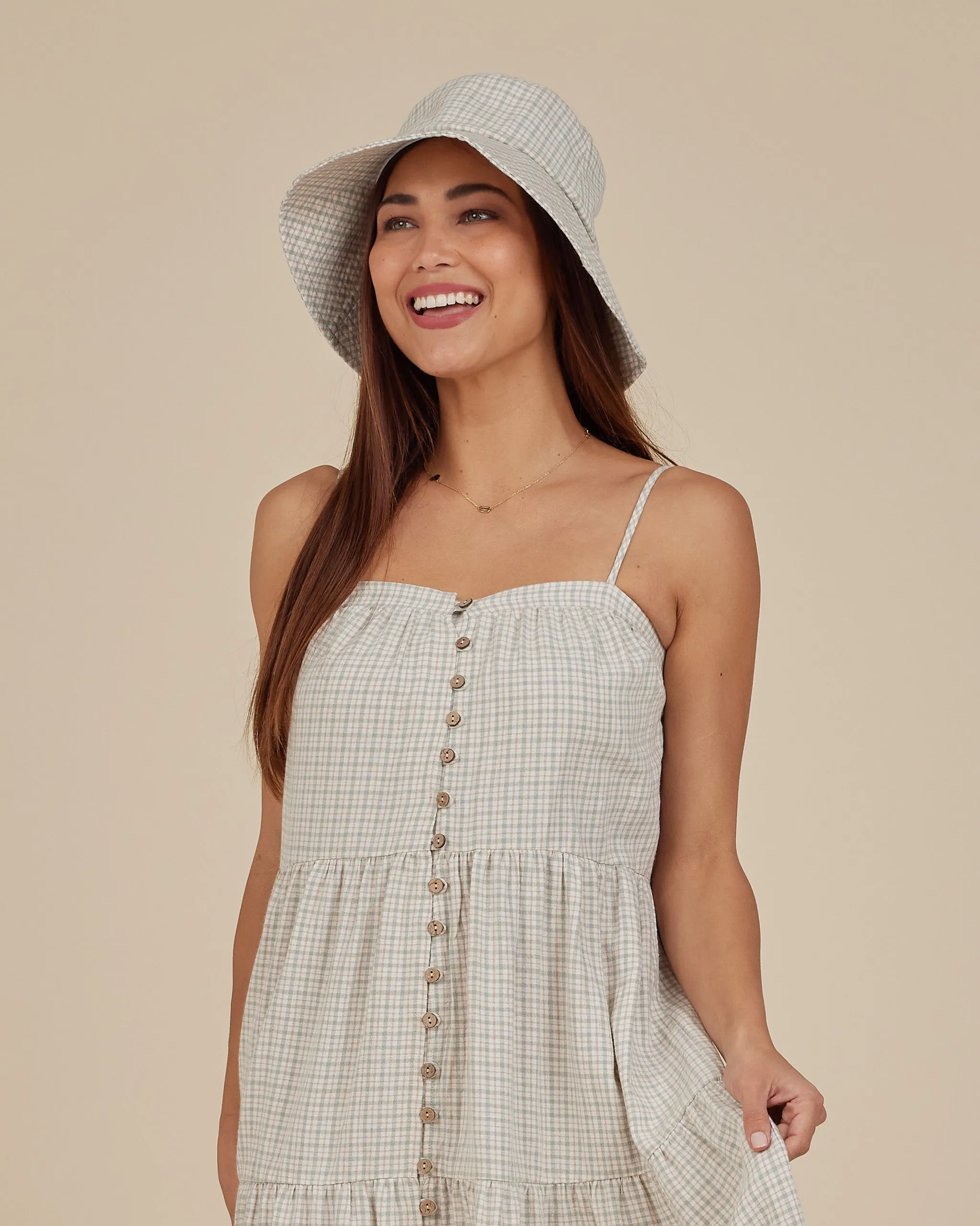 Tiered Maxi Dress | Laurel Plaid - LAST XS