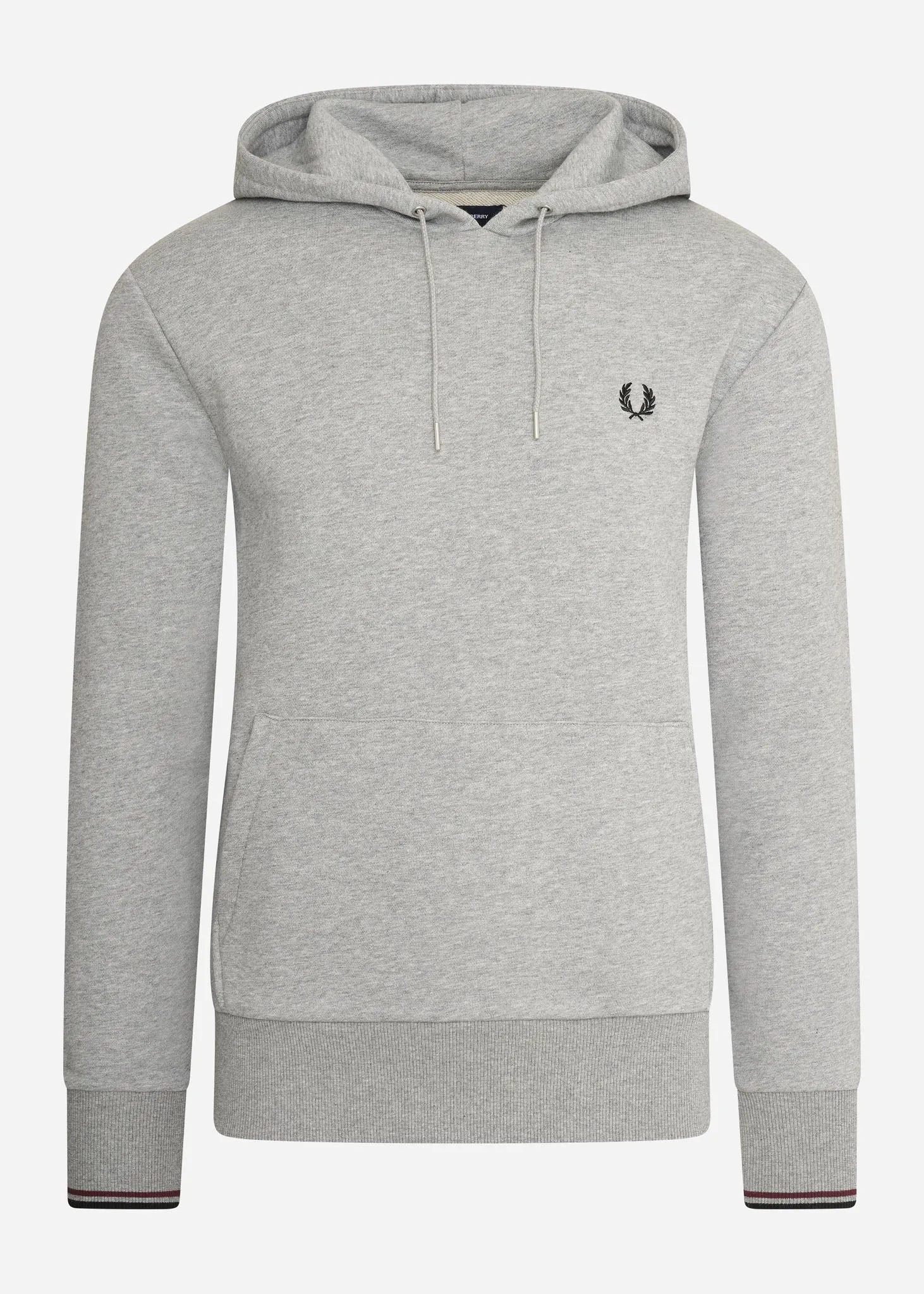 Tipped hooded sweatshirt - steel marl