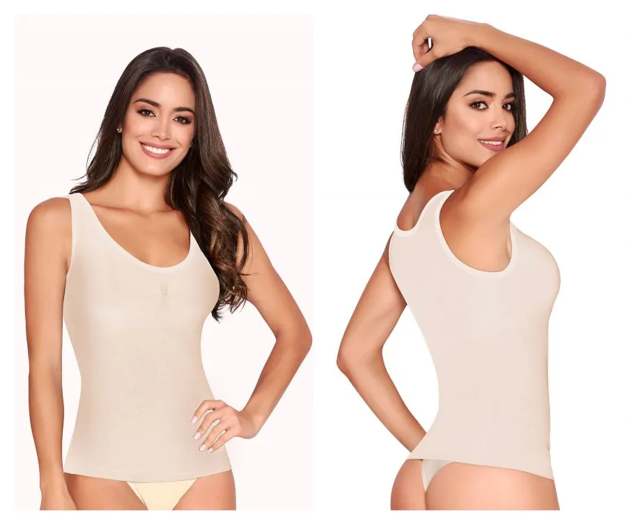 TrueShapers 1354 Tummy Smoothing Tank Color Beige