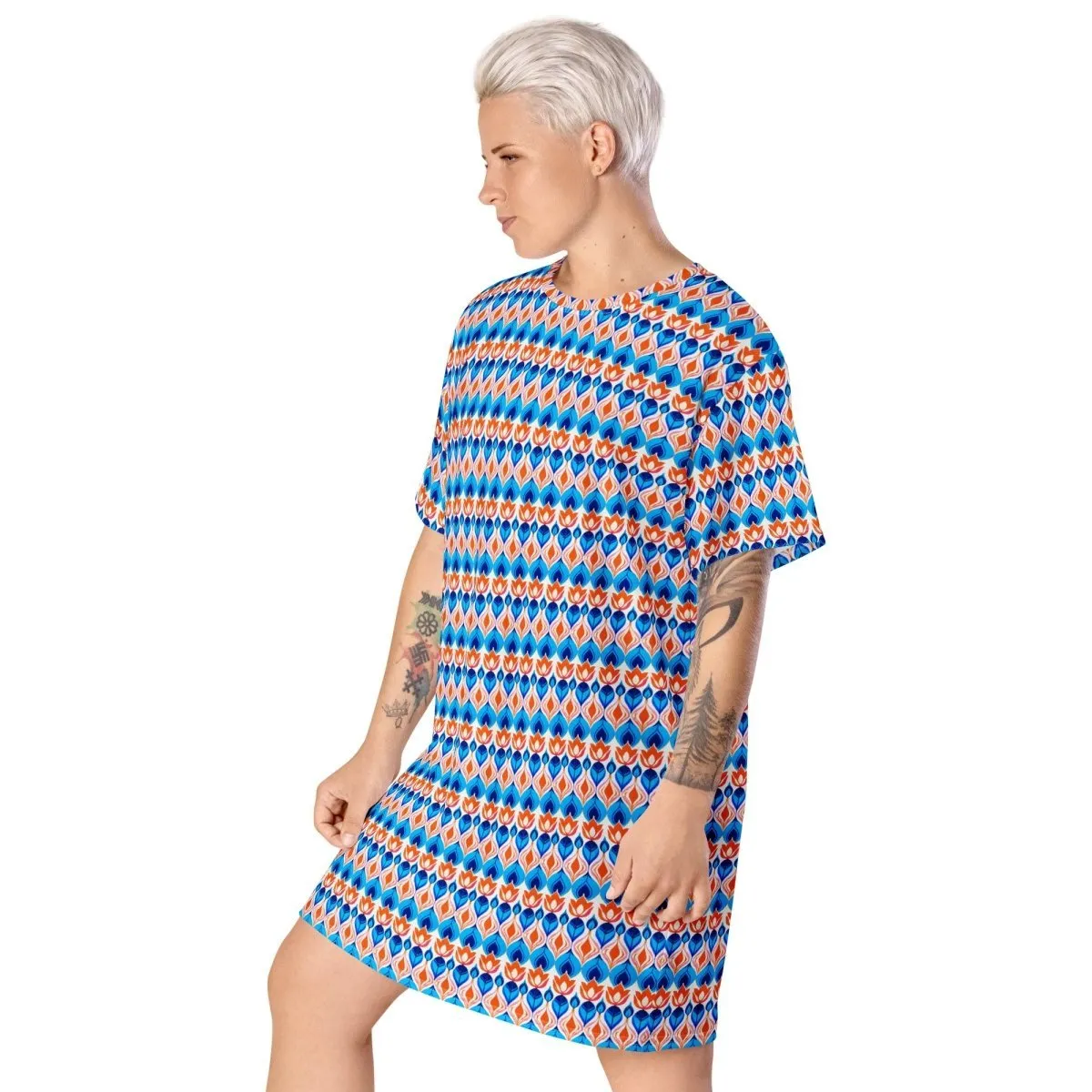 Tulips Symphony T-Shirt Dress