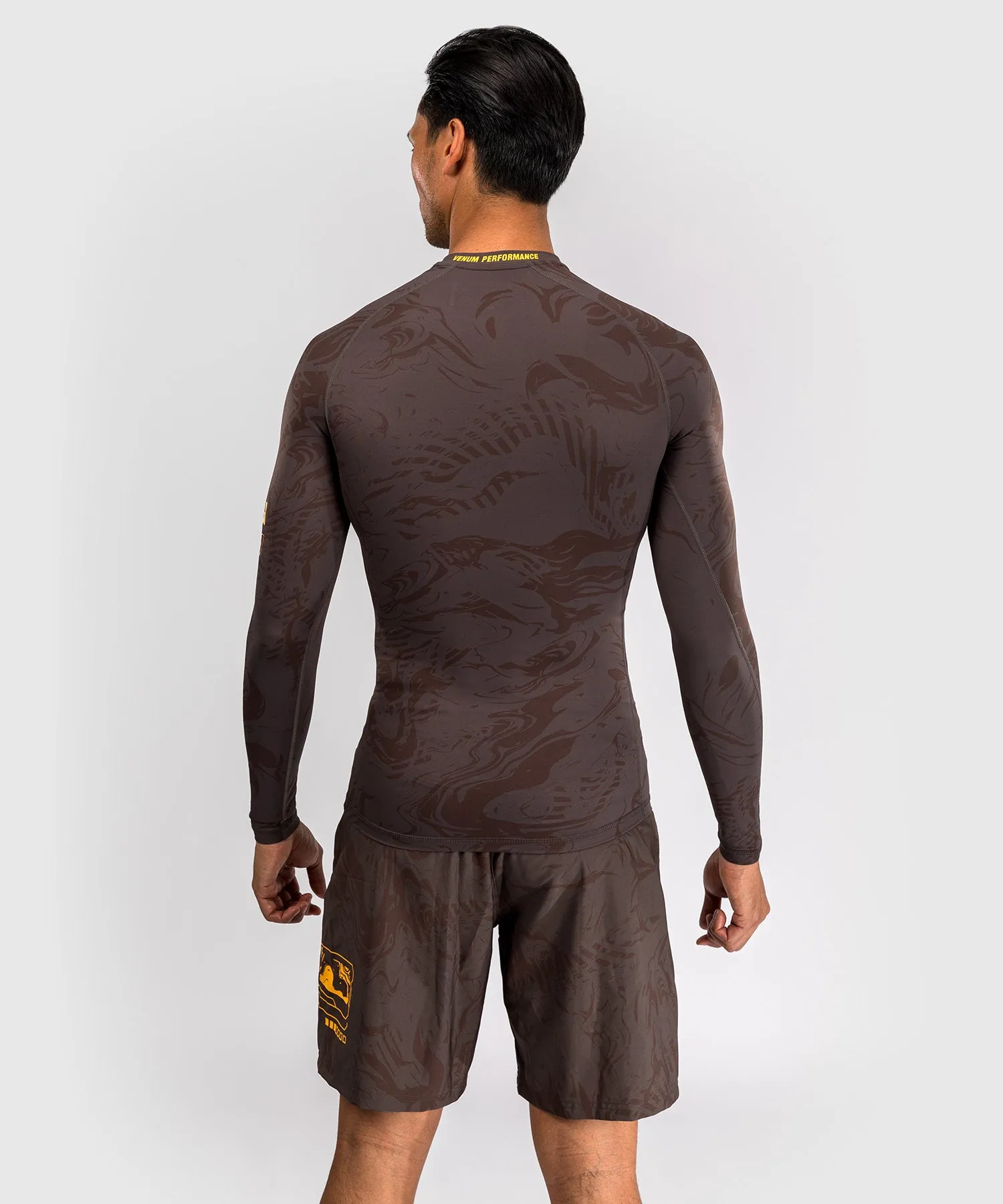 UFC Fusion by Venum Fight Week Men’s Performance Long Sleeve Rashguard - Earthen Brown