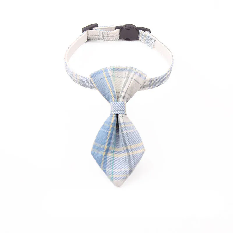 Uniform Plaid Cat Collar Bowtie