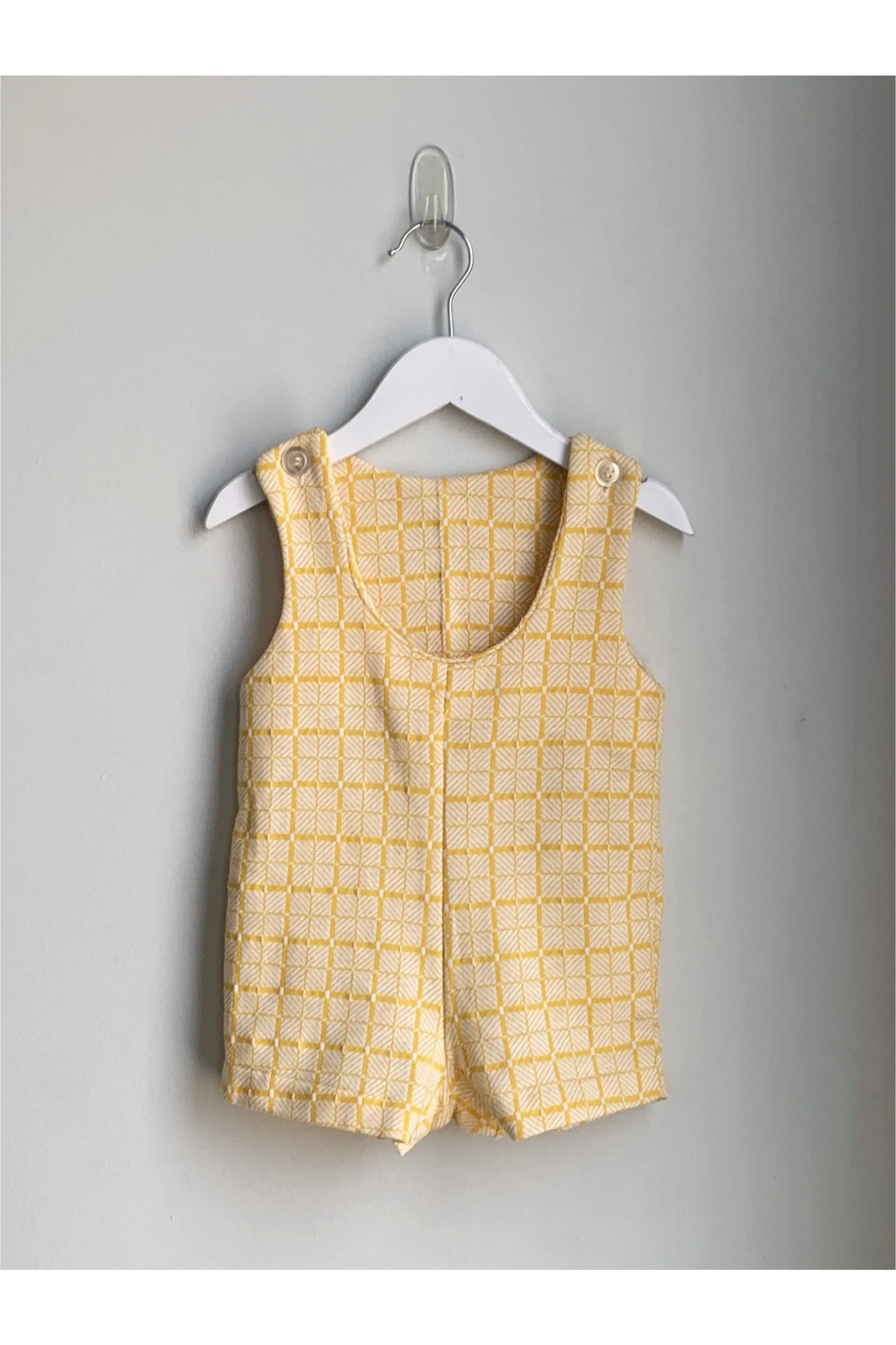 Vintage Health-tex 2 piece Check Print Romper & Tee Set - Size 24 Mos.