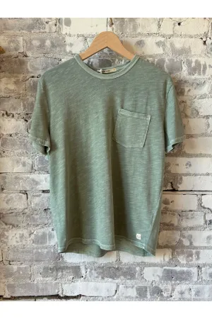 Vintage Heavy Slub Pocket Tee - Iceberg Green