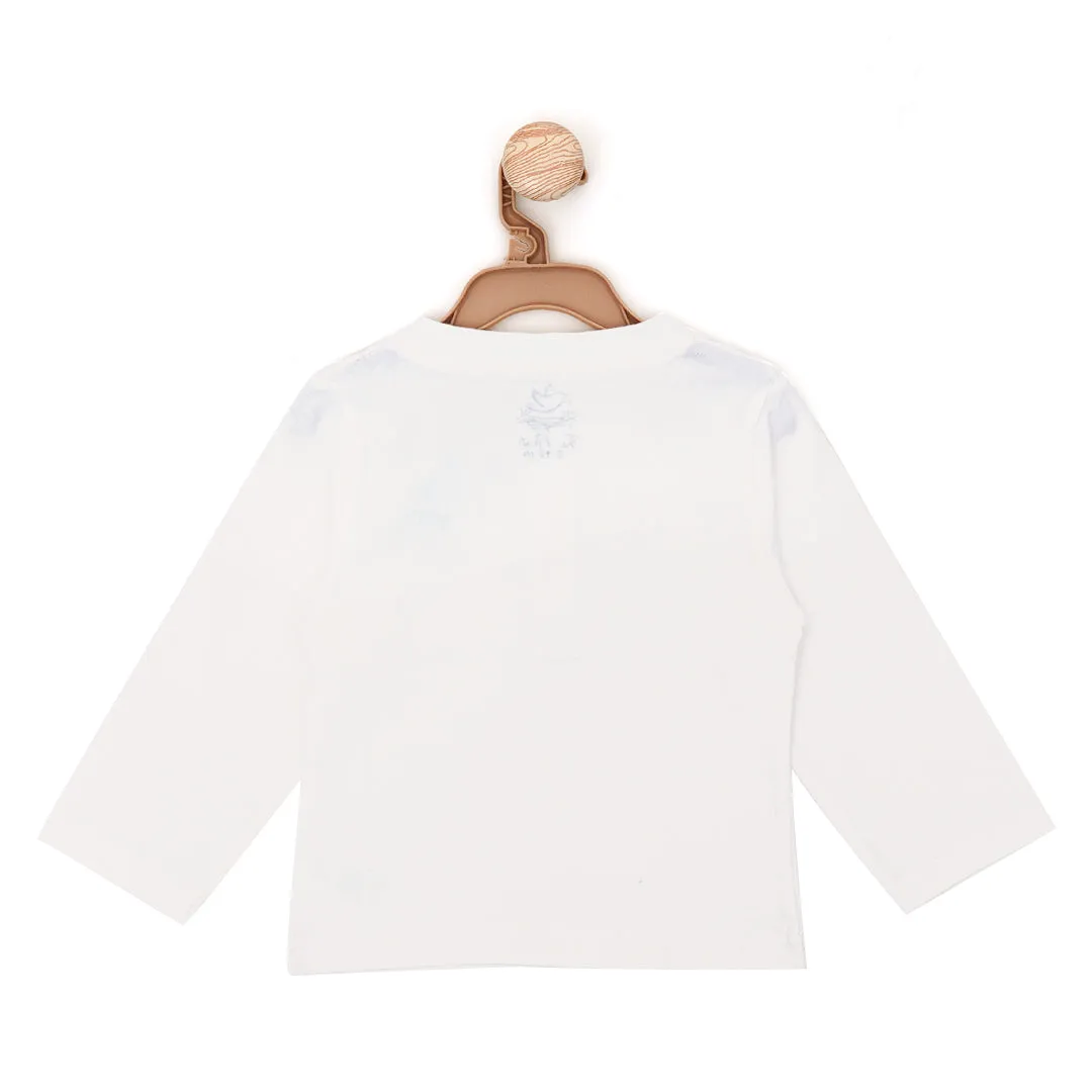 White Baby Shirt with Front Pocket