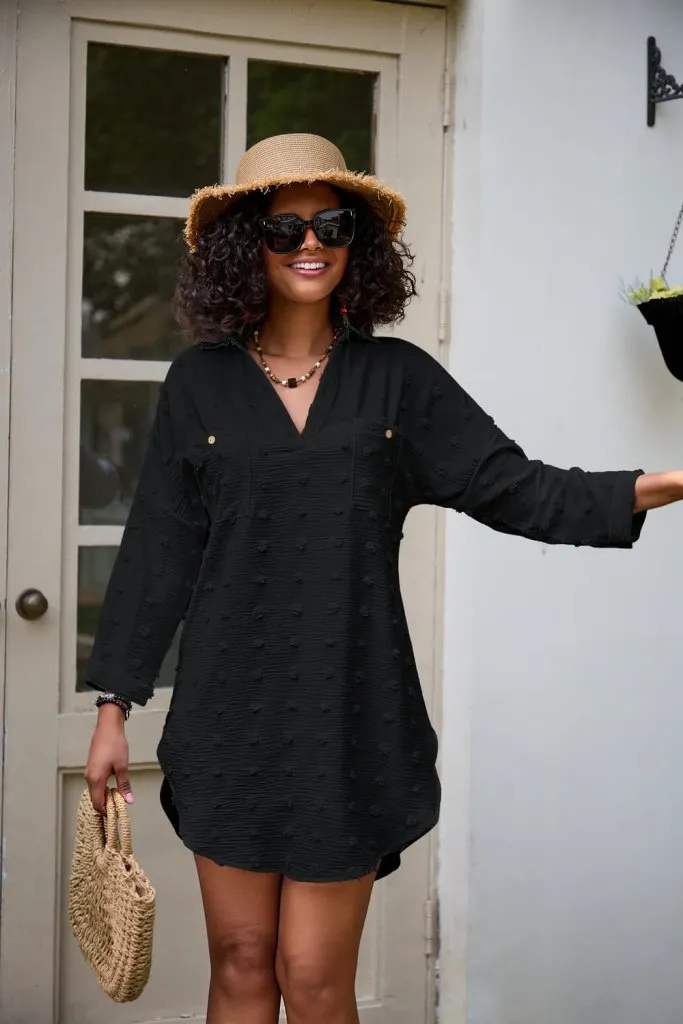 Women's Beach V Neck Cover Up Dress