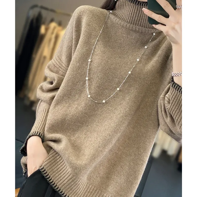 Women's Comfortable Soft Loose Knitted Jumper | Ideal for Autumn/Winter