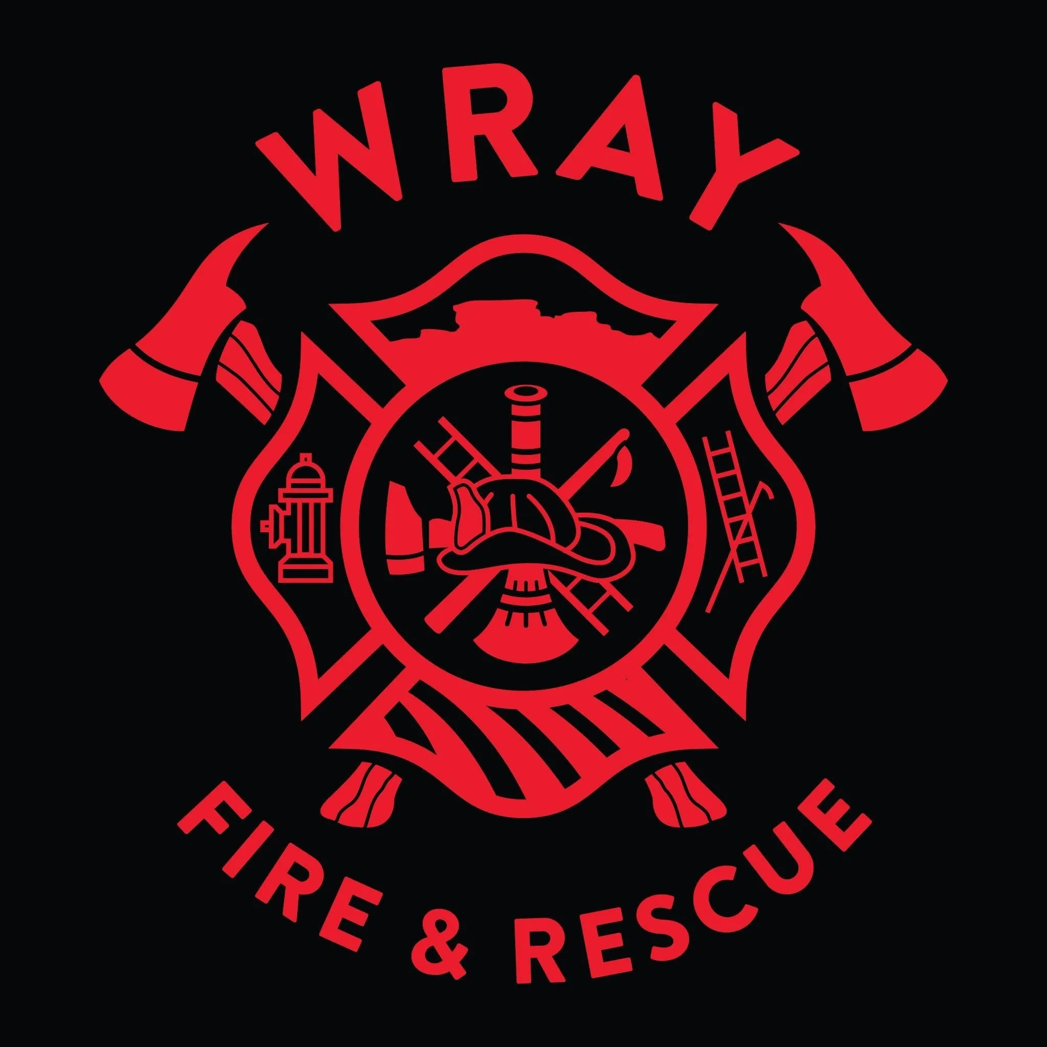 [WRAY FIRE & RESCUE] Performance Hoodie 2.0 [BLK/RED]