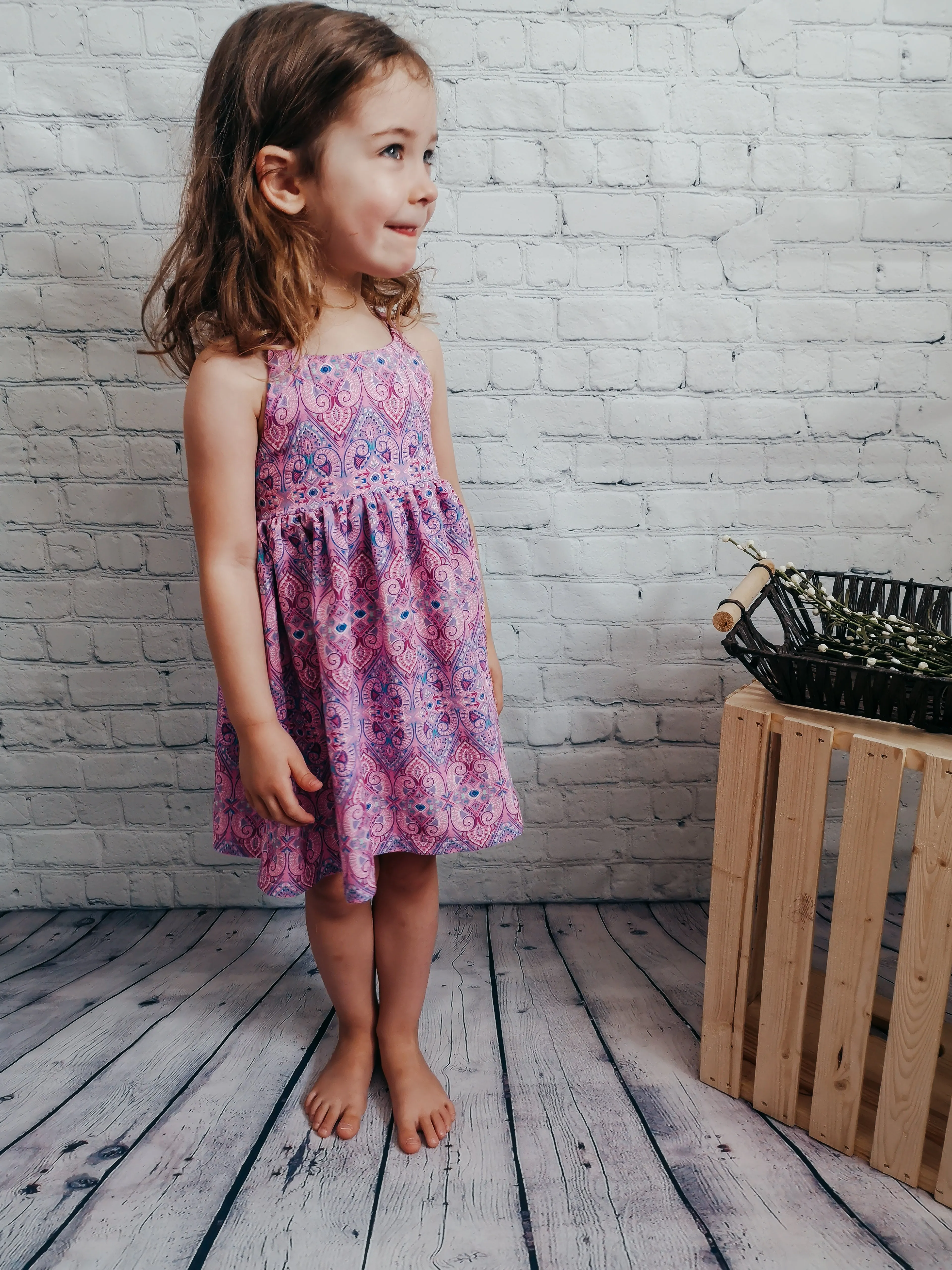 Youth Clementine Dress, Top & Romper Digital Sewing Pattern Sizes NB-12Y