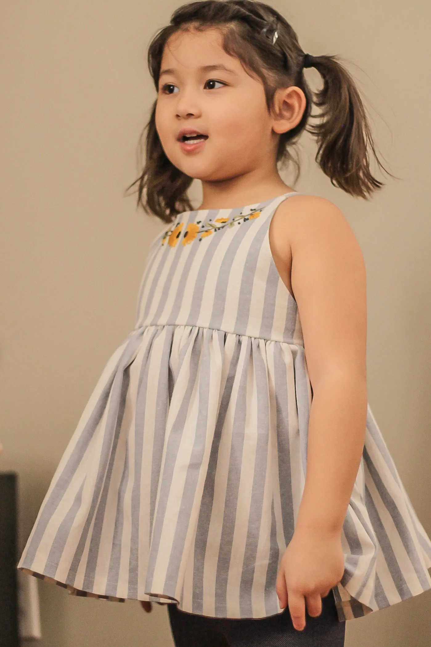 Youth Clementine Dress, Top & Romper Digital Sewing Pattern Sizes NB-12Y