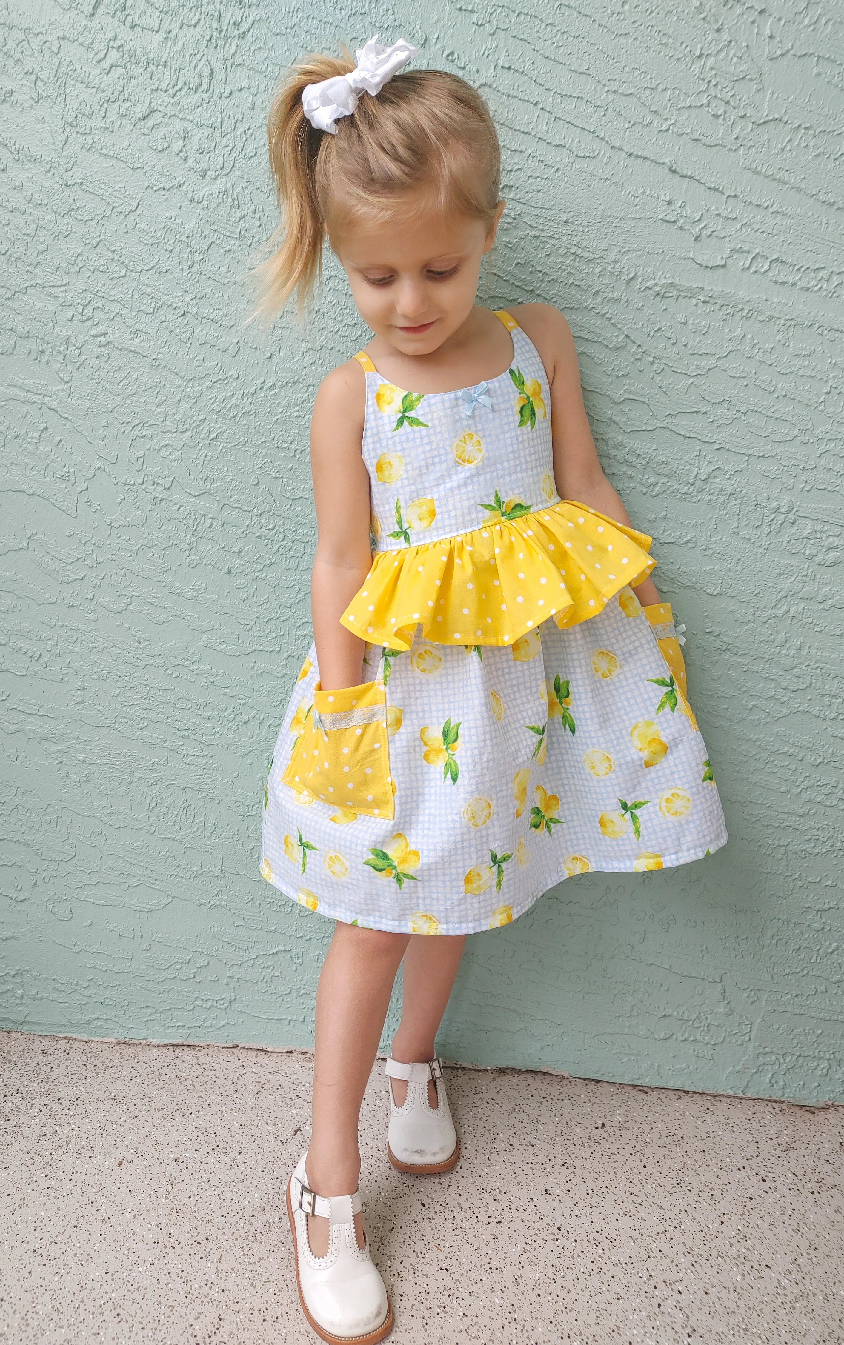 Youth Clementine Dress, Top & Romper Digital Sewing Pattern Sizes NB-12Y