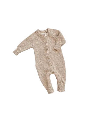 Ziggy Lou Classic Knit Romper - Almond