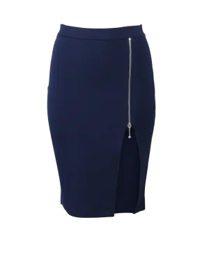 Zip Detail Pencil Skirt